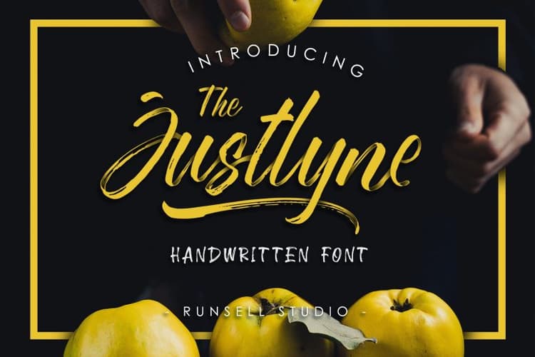 Justlyne Brush Font