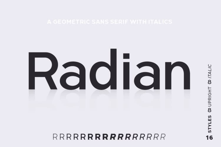 Radian Font Family