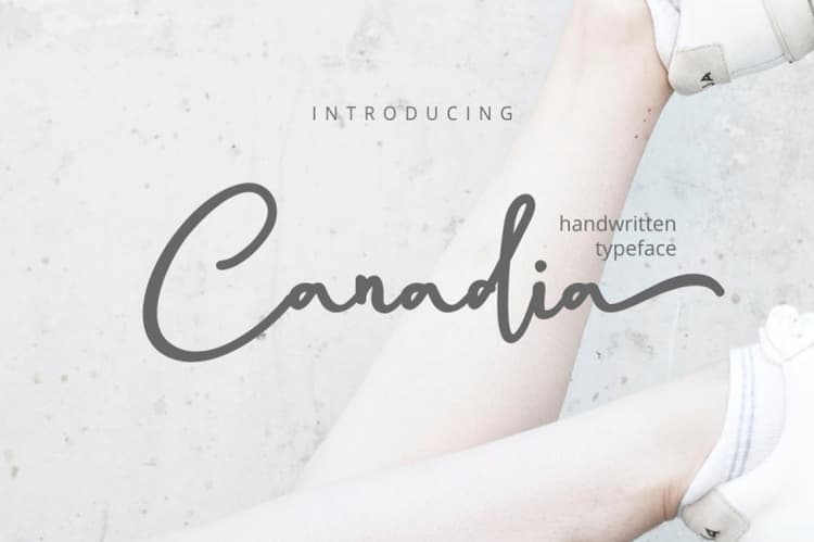 Canadia Script Font