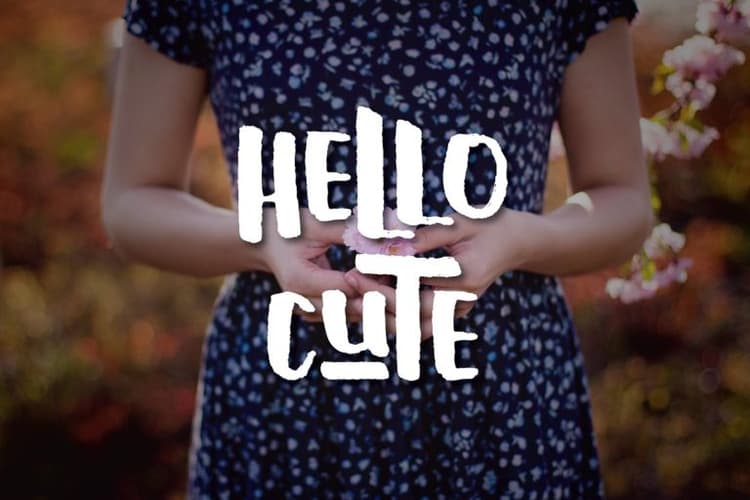 Hello Cute Typeface