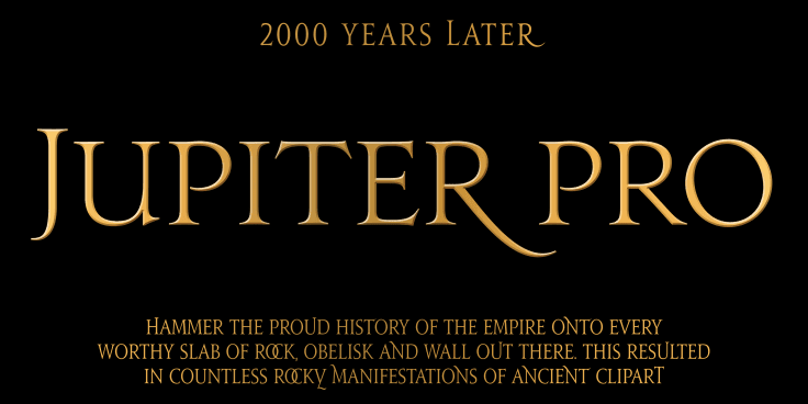 Jupiter Pro Font