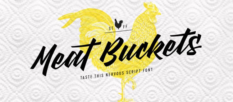 Meat Buckets Font Free
