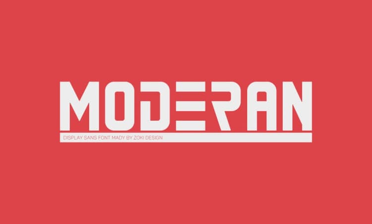 Moderan Font