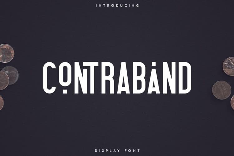 Contraband Display Font