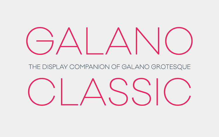 Galano Classic Font