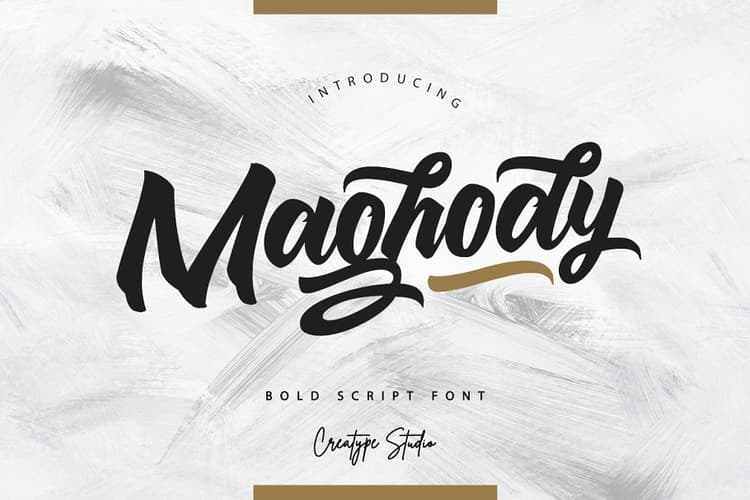 Maghody Bold Script Font