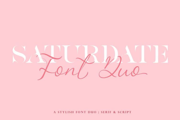 Saturdate Font Duo