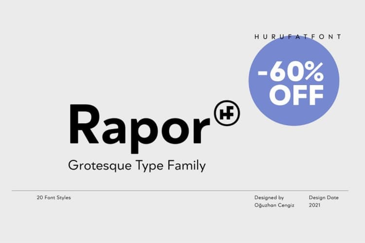 Rapor Font Family