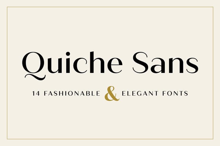 Quiche Sans Font