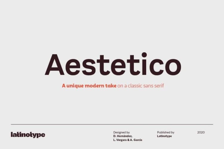 Aestetico Font Family