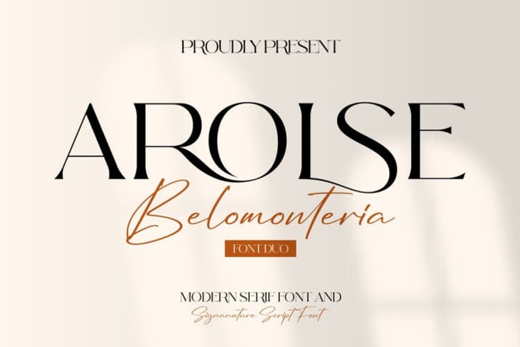 Arolse Belmonteria Font Duo
