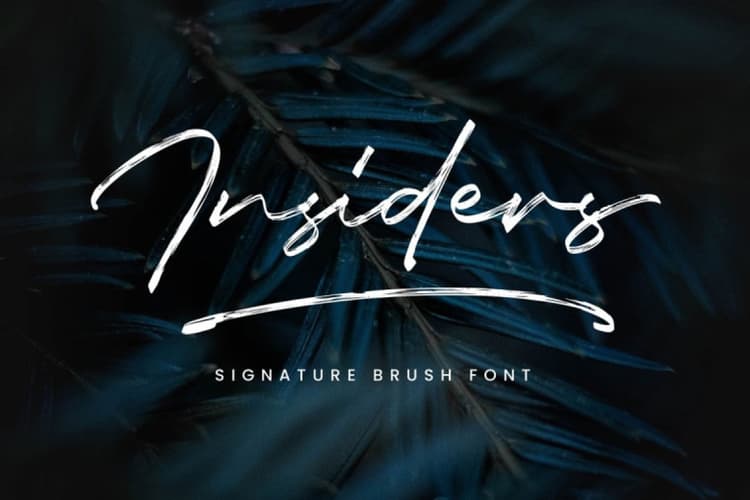 Insiders Brush Font