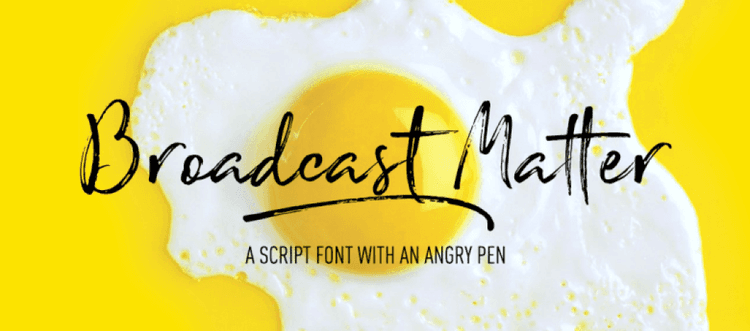 Broadcast Matter Font
