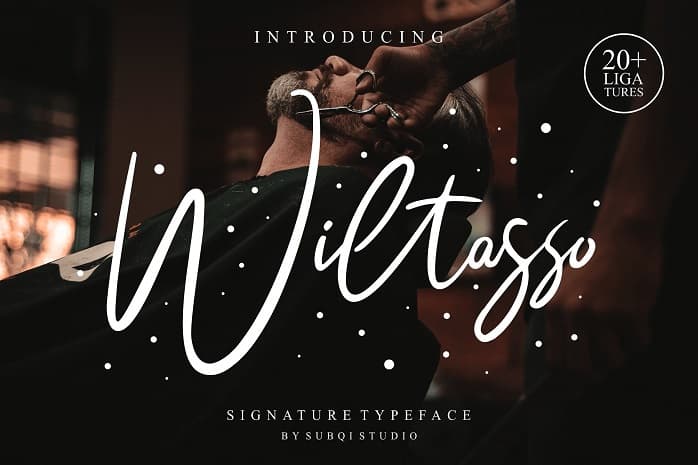 Wiltasso Signature Font