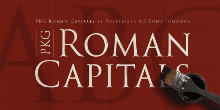 PKG Roman Capitals Font