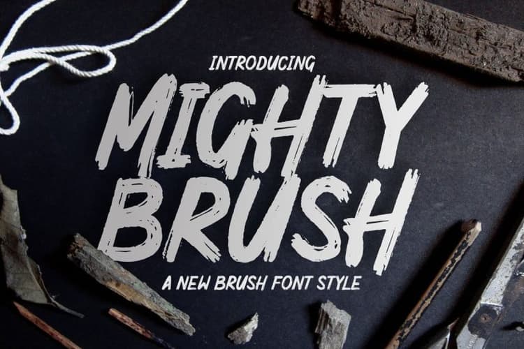 Mighty Brush Font