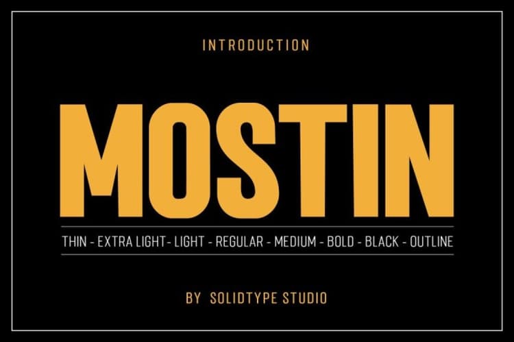 Mostin Font Family