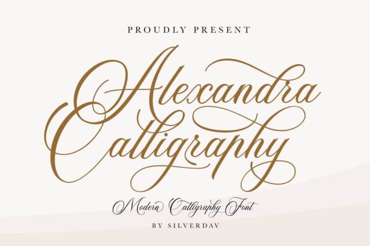 Alexandra Calligraphy Font