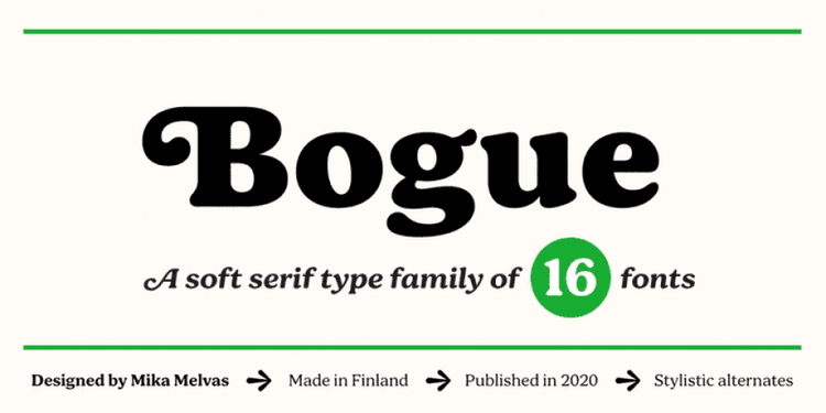 Bogue Font Family