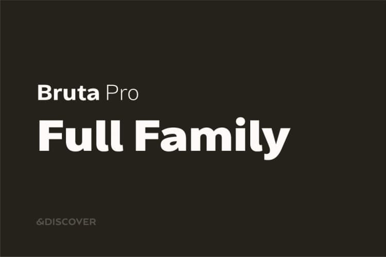 Bruta Pro Font Family