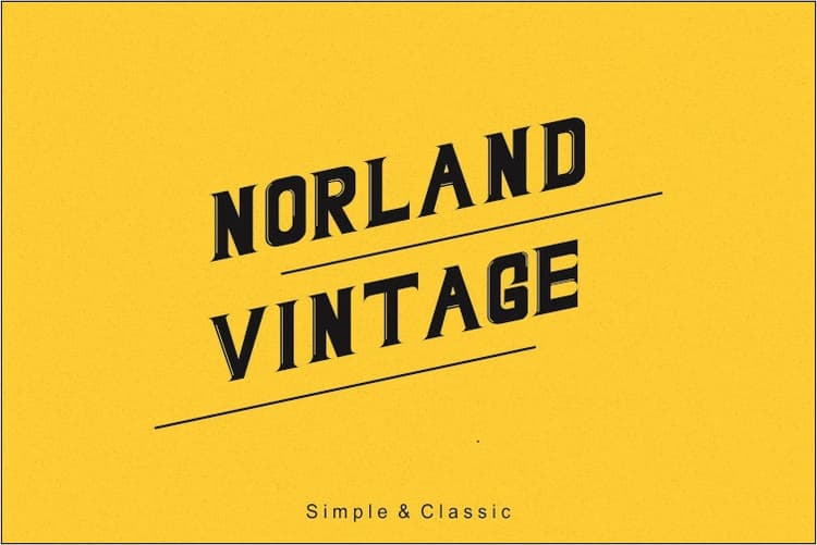 Norland Vintage Font
