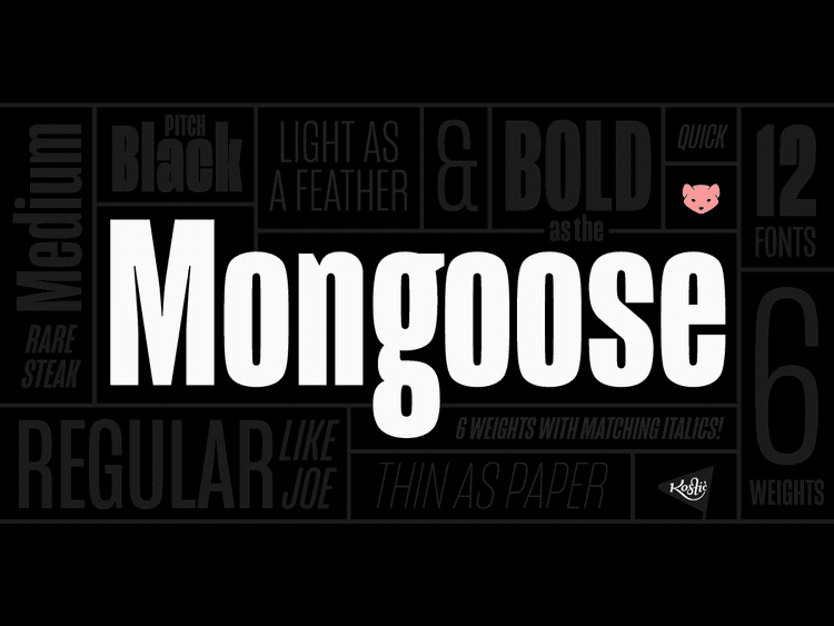Mongoose Font Family