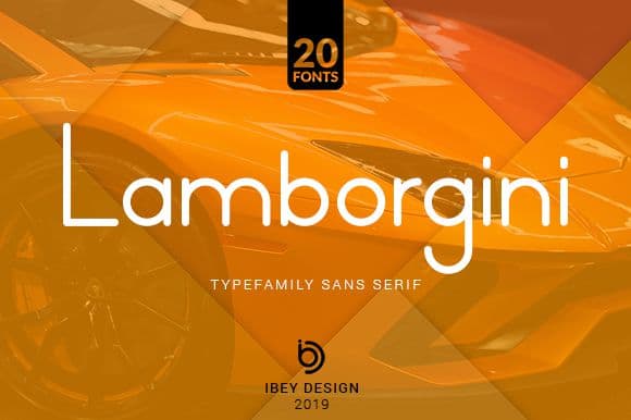 Lamborgini Font Family