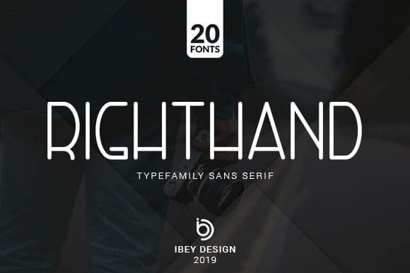 Right Hand Font Family