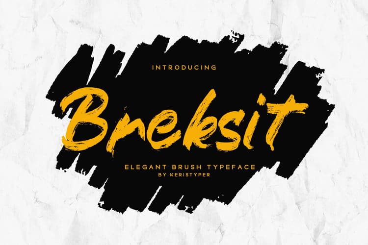 Breksit Brush Font