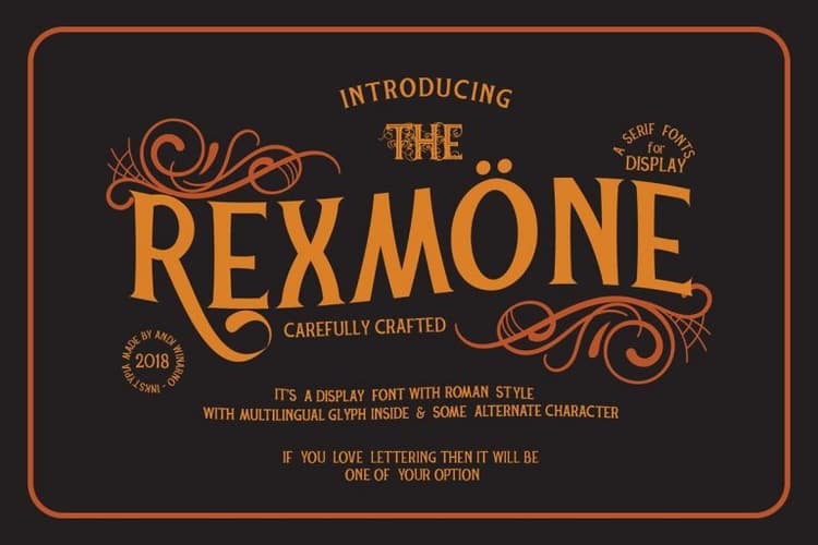 REXMONE Typeface