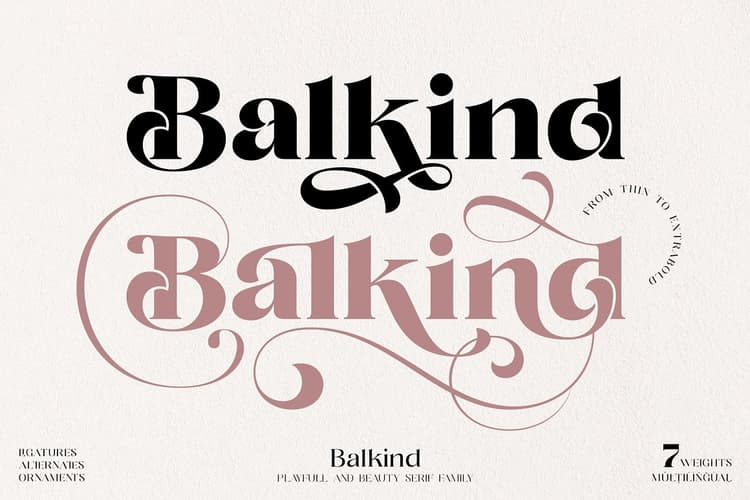 Balkind Serif Font