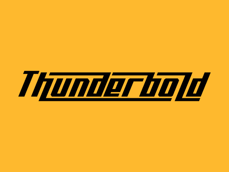 Thunderbold Typeface