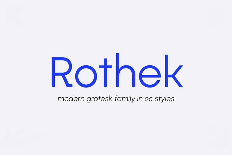 Rothek Font