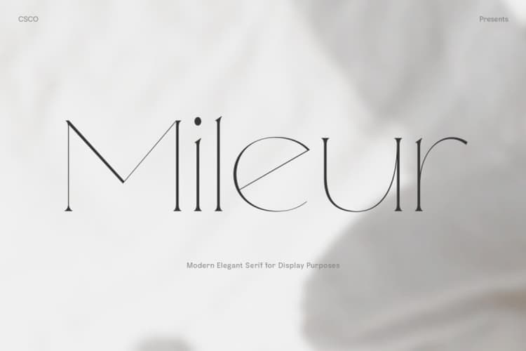 Mileur Font