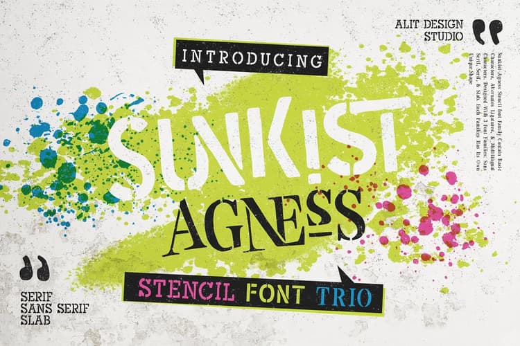 Sunkist Agness Font