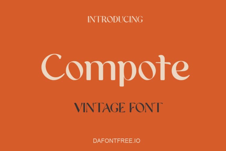 Compote Font