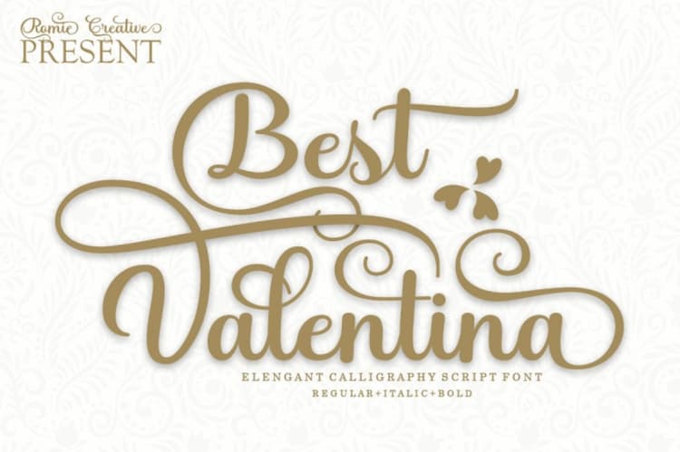Best Valentina Font
