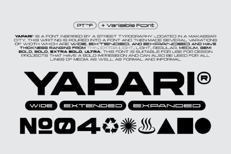 Yapari Font