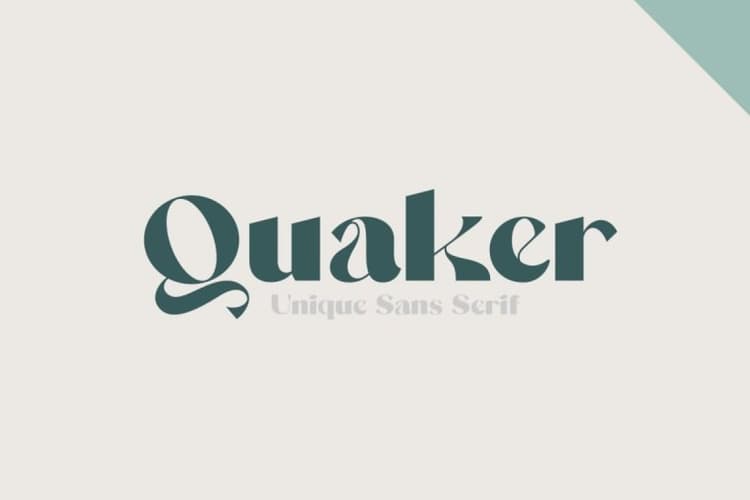 Quaker Font