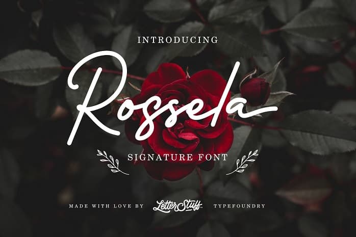 Rossela Signature Font