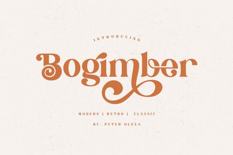 Bogimber Font