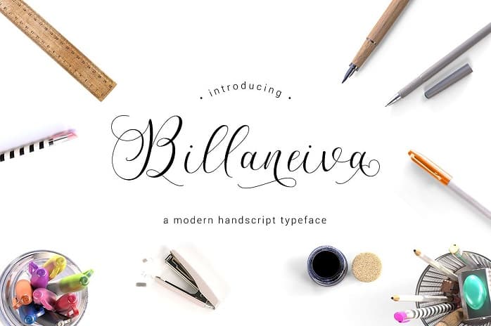 Billaneiva Script Font