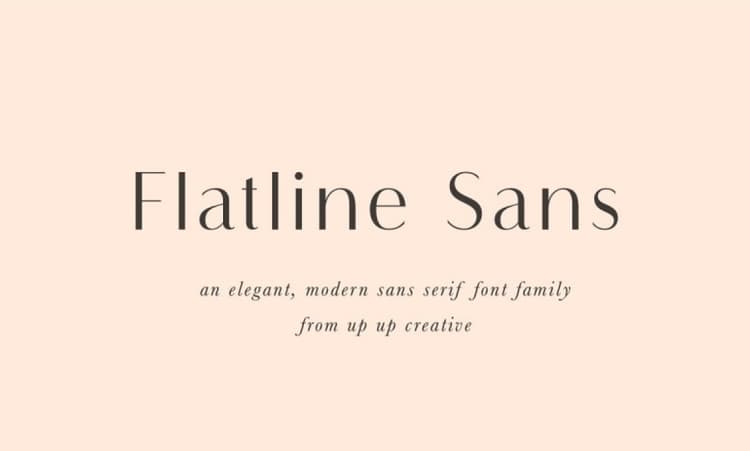 Flatline Sans Font