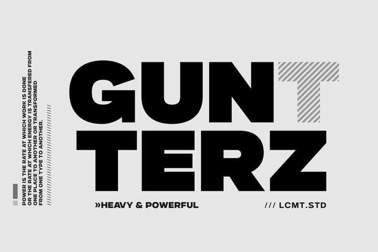 Gunterz Font