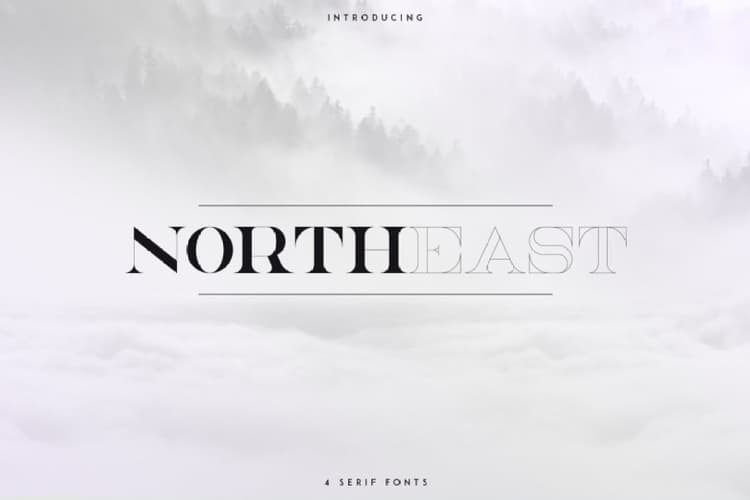 NorthEast Serif Font