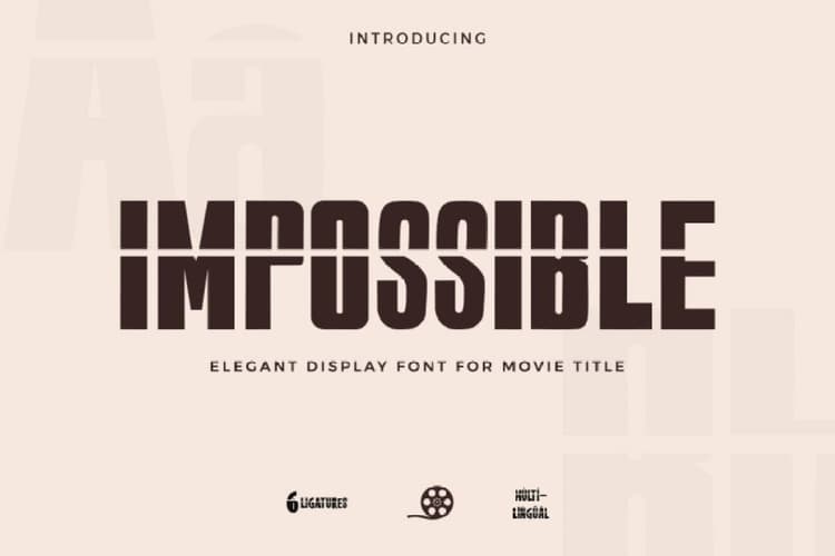 Impossible Font