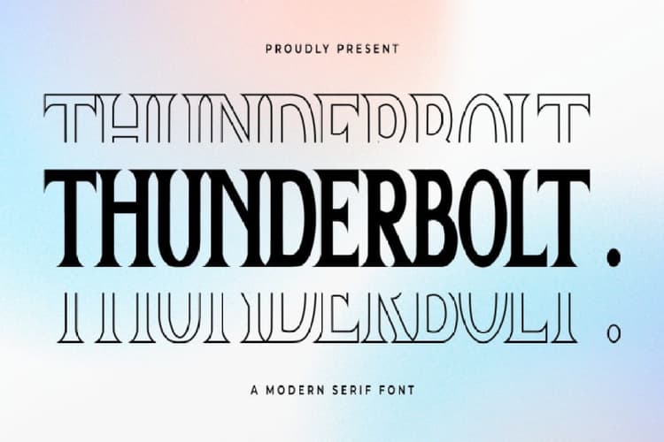 Thunderbolt Font