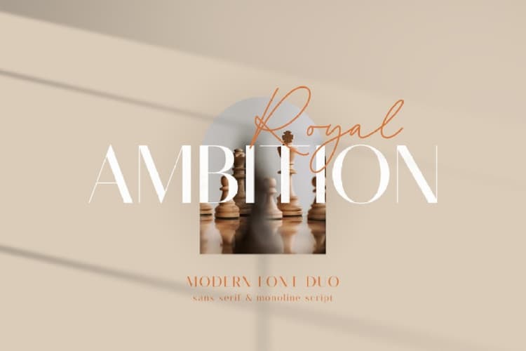 Royal Ambition Font Duo