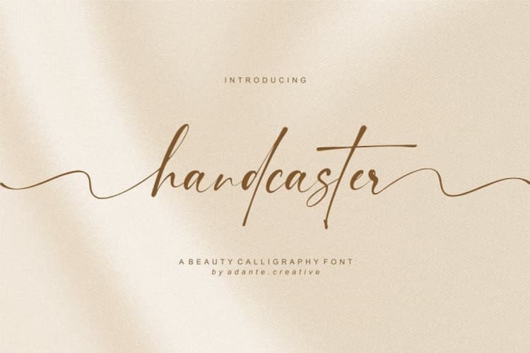 Handcaster Font
