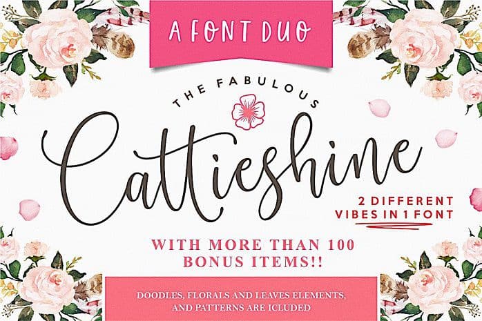 Cattieshine Script Font
